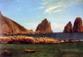 Capri Albert Bierstadt paysage ruisseaux